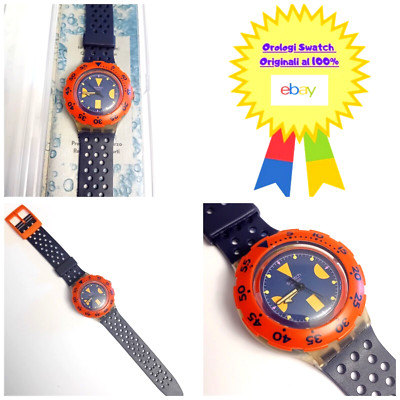 Swatch Scuba Deep Blue SDK100 1990 VARIANTE Vintage Armbanduhr