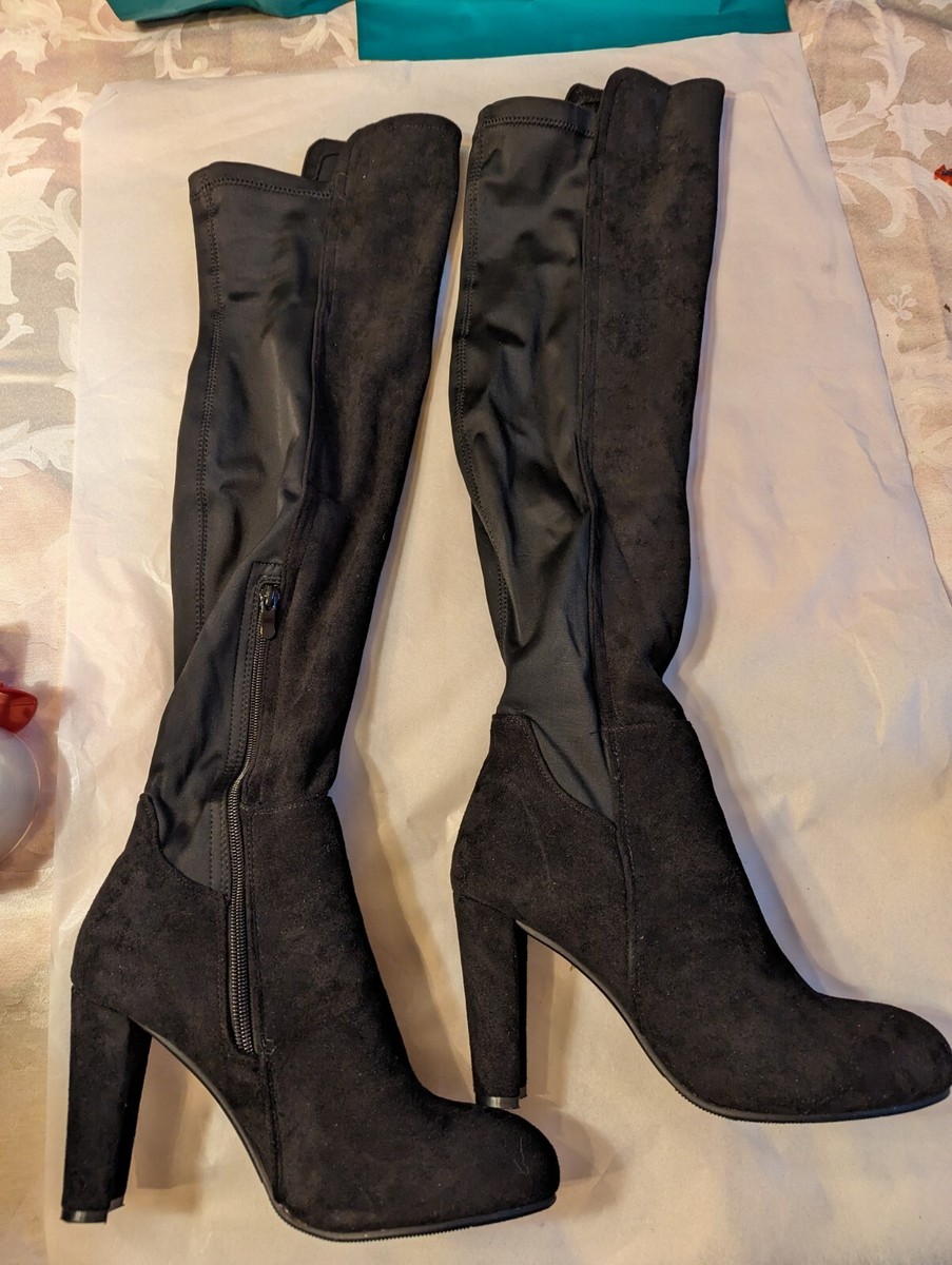 Knee Boots Faux Fur Charlotte Russe Boots Charlotte Russe Vivian