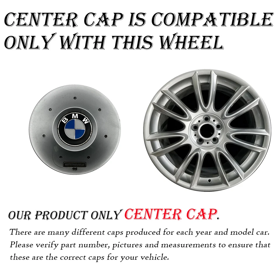 Tapa central para BMW 535i 550i 740i 750i 760i Activehybrid OEM 2009-2017 7897242 Foto 2 de 4