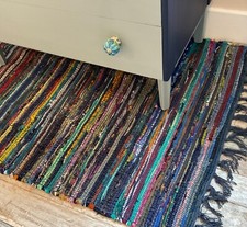 Rag Rugs Recycled Cotton Mix Rug Reversible Mat Small Medium Large Runner Mats