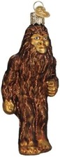 Bigfoot-Sasquatch Blown Glass Christmas Ornament by Old World Christmas 24198