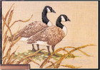 StitchWorld BESIDE STILL WATERS Cross Stitch Chart Leaflet Only geese waterbird — photo 2