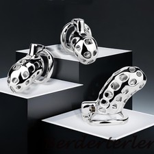 Aluminum Alloy Chastity Cage Male Metal Lightweight Cage Device CB Lock Ring Men