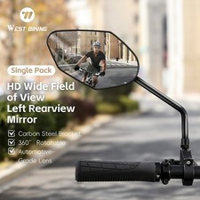 WEST BIKING Bicycle Handlebar Rearview Mirrors 360� Rotatable Left Bike Mirror