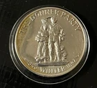 The donner Party Winter Donner Lake Coin 1 Troy Oz .999 Fine Silver Round Rare