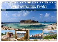 "Calendar 2027 · US Version · Enchanting Crete (Wall Calendar 2027 12\" × 8\" Lands"