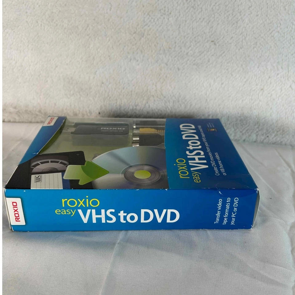 Roxio Easy VHS to DVD Video Capture USB Transfer VHS Hi8 V8 to PC New - Image 3 of 4