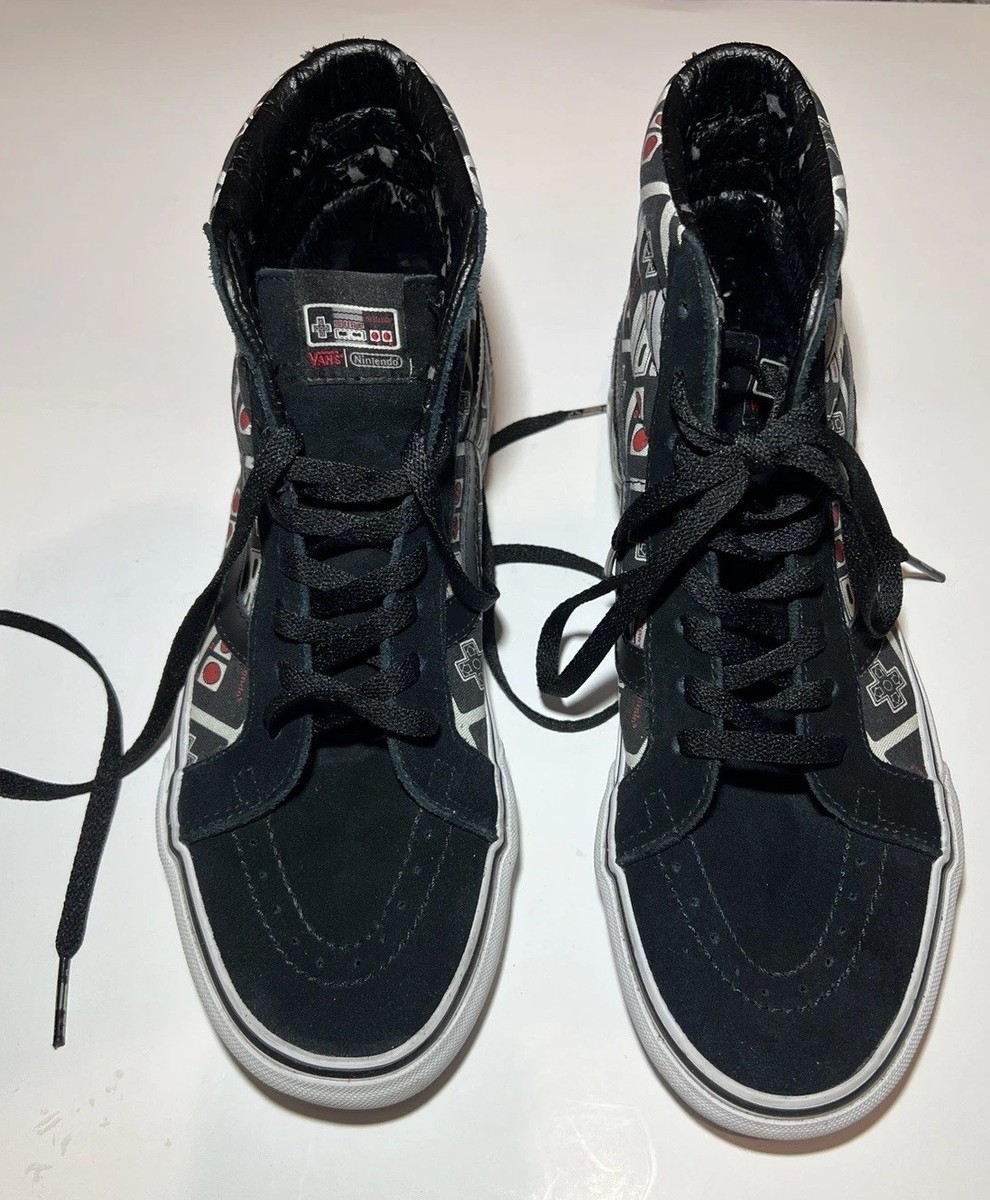 Vans Nintendo NES Controller Game Over SK8 High Top Sneakers 