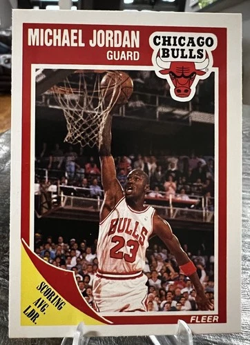 1989-90 FLEER #21 MICHAEL JORDAN CHICAGO BULLS \*HOF\* Pack-Fresh!