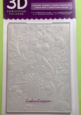 Crafters Companion Country Garden 3D Embossing Folder