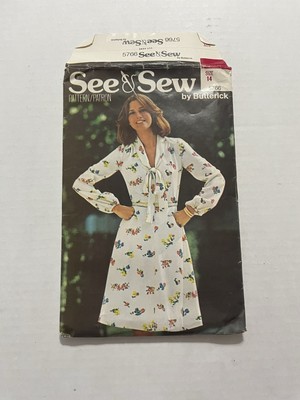 Butterick See & Sew Pattern 5766 Dress Size 14 Uncut