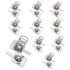 10Pcs Battery Spring Contact 8 x 8mm Positive Negative Unipolar, One Way