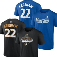 🔥Clayton Kershaw #22 Los Angeles Team World Series Name & Number Thanks Kersh