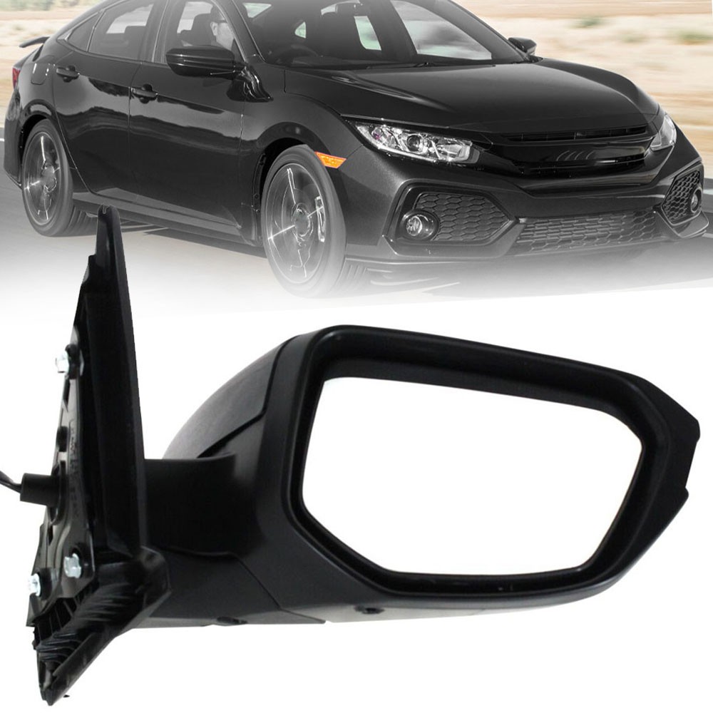 3Pin Passenger Right Side View Door Mirror For Honda Civic 2016-2021 Coupe Sedan