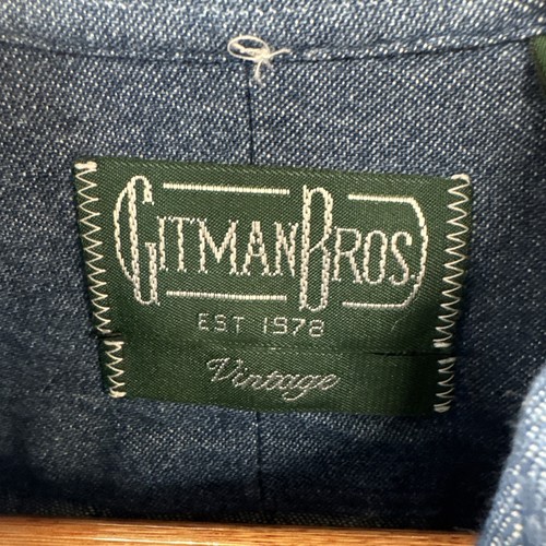 Gitman Vintage Chambray Tuxedo Pintuck Shirt Medium Blue Long Sleeve Oxford NWOT - Picture 5 of 16