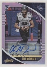 2020 Panini Absolute Rookie Signatures Spectrum /100 Cole McDonald #120 Auto 3c4