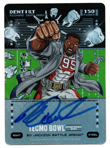 Dentist Auto Steel Bo Jackson Battle Arena Tecmo Bowl Richard Dent Inspired Ink