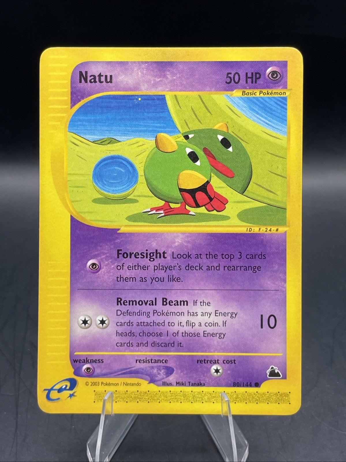 Natu 80/144 Skyridge Regular Pokemon NM
