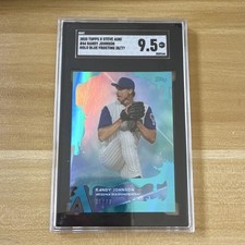 Topps, Panini Randy Johnson Diamondbacks, Mariners Holo Blue, Impeccable Lot 3