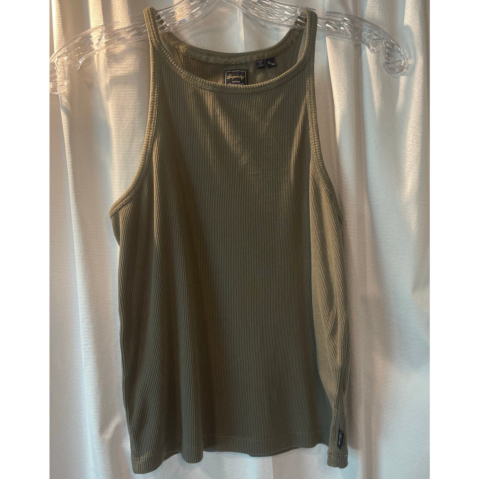 Womans Basic Superdry Strappy Ribbed Basic Tank S… - image 1