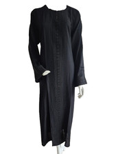 Ladies Nida Lace Abaya Jilbab in Black, Grey, Pink in size 52,54,56,58(N36)