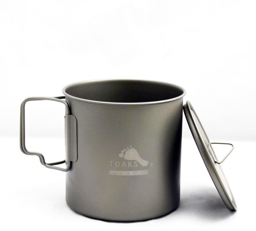 NEW TOAKS Light Titanium 650ml Outdoor Camping Cook Pot Hiking Backpacking - Picture 4 of 8