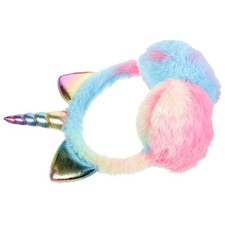 Warm Plush Earmuff Headband for Winter Cute Unicorn Durable Headgear