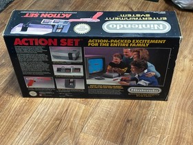 Nintendo NES Action Set UK Version BOXED! Complete w/ Inserts, Manuals + Posters