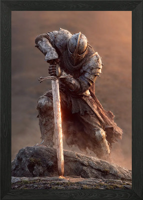 King Arthur last battle Framed Wall Art Poster Canvas Print Picture