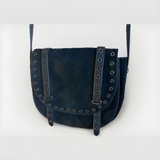 Vince Camuto Black Leather Studded Cross Body with Adjustable Strap