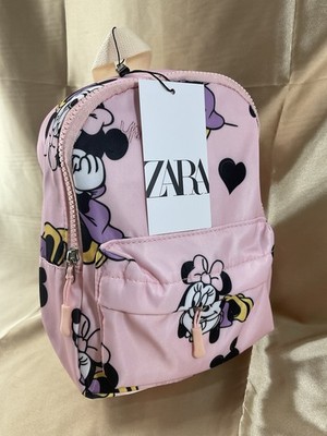 Zara Disneys Rucksack Minnie Mouse rosa bestickt - Neu Zara Etikett & Etiketten 