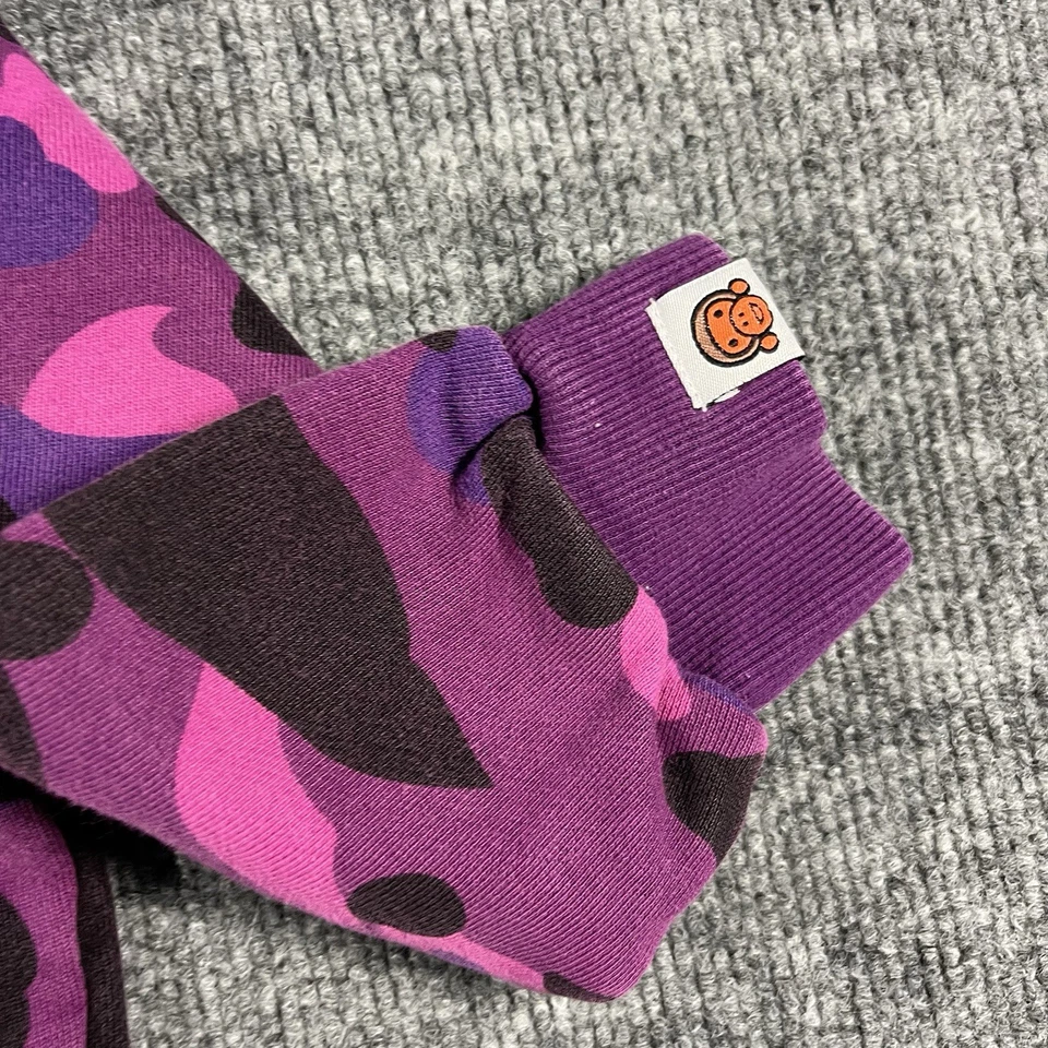 A Bathing Ape BAPE Baby Milo Kids Camo Spell Out Sweatshirt - Size 110 (4T) - Image 4 of 4