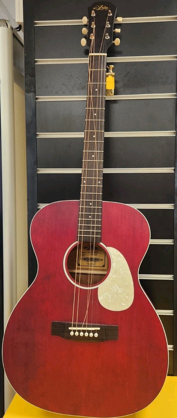 Aria 101UP STRD Urban Player Acoustic Guitar Stained Red