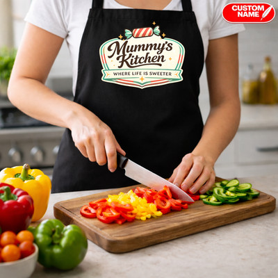 Mama Geburtstag Geschenk Schürze lustig personalisiert Andenken Kochen Küche Geschenk