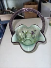 2002 Fenton Favorite Basket Hand Painted Signed