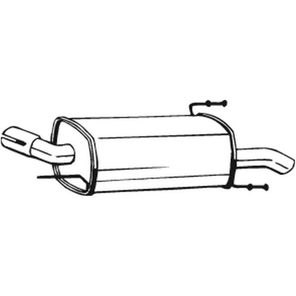 Bosal EndschalldäMpfer Auspuff Passend FüR Opel Corsa C F08 F68 W5L X01-image