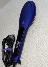 Ionic Heated Hair Straightener Brush NEO Purple Rapid Heat Ceramic Never Used