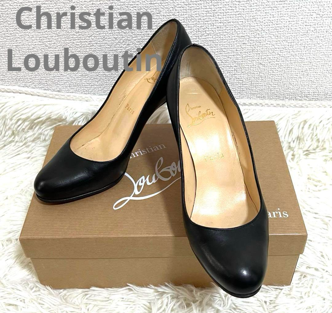 クリスチャンルブタン　シンプルパンプ　36 christian louboutin New Simple Pump 120 Patent Calf Black