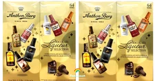 2 Boxes Anthon Berg Dark Chocolate Liqueur Liquor filled Bottles 64 ct 2.2 lb