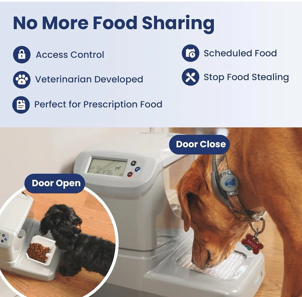 PortionPro Rx Automatic Pet Feeder for Cats & Dogs with Active RFID Technology - Image 2 of 4