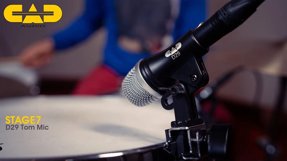 Paquete de micrófonos de batería STAGE7 7 piezas - D10 Kick, caja D19, 3 toms D29 y 2 toms C9... Foto 4 de 4