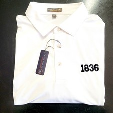 NEW Peter Millar Summer Comfort Polo Shirt 2XL White Jersey Performance Stretch