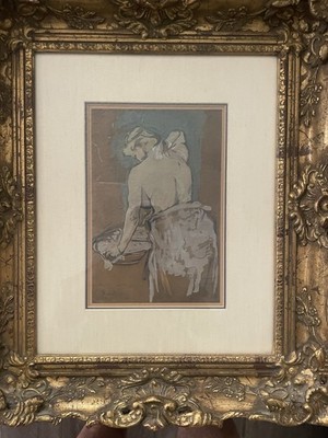Theophile Steinlen Original Lithograph 1894 Signed ''Elles The Toilette'' L38