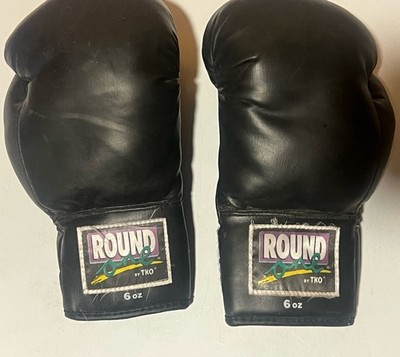 Round One By TKO 16oz Leather Boxing Gloves Vintage