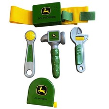 John Deere Kids Talking Tool Belt Set - Hammer Wrench Screwdriver Tape Measure