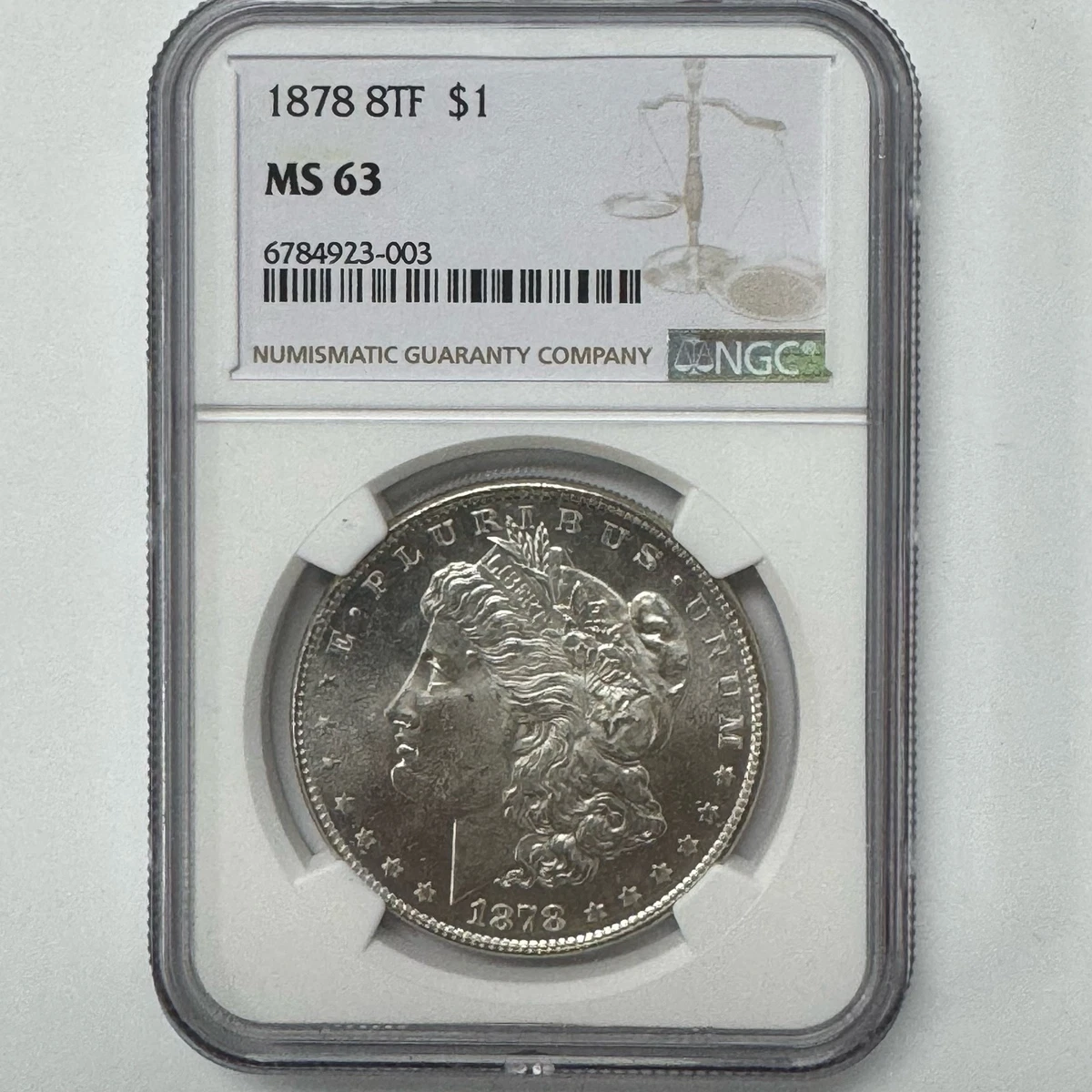 Philadelphia MS 63 Graded 1878 Year Morgan US Dollars (1878-1921