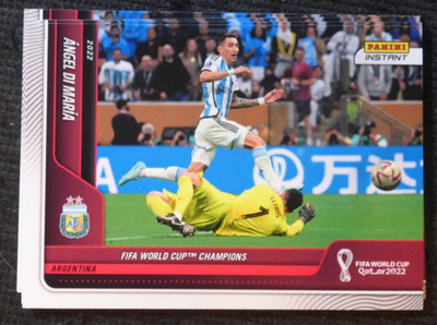 2022 Panini Instant FIFA World Cup Argentina Champions ~ANGEL DI MARIA #128