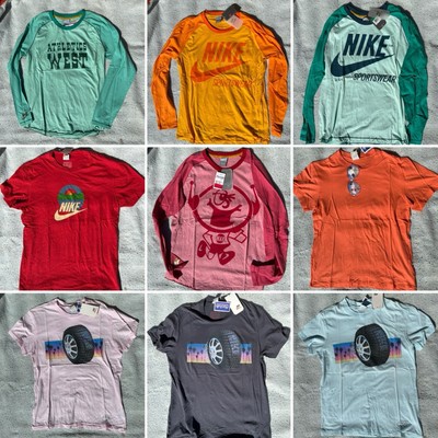 Lot Of 9 NWT Vintage Nike Sportwear T-Shirts L XL 2XL   AtHlEtIcS 1984 OlYmPiC