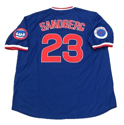 Ryne Sandberg Chicago #23 Jersey Men s XL 1984 Cubs Blue Alt Retro Throwback