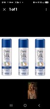 Pure Silk Shave Cream Coconut and Oat Flour Extract 7.25oz each Lot Of 3
